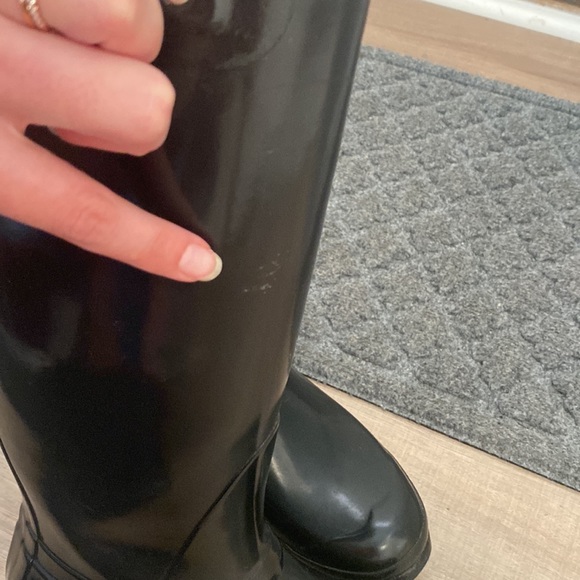 Hunter original black gloss tall boots - excellent condition - Picture 3 of 11